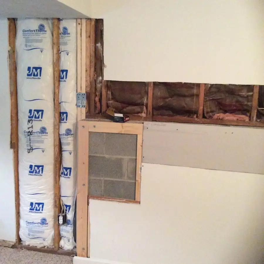 Wall insulation replacement during Contents Cleaning & Restoration in Vero Beach
